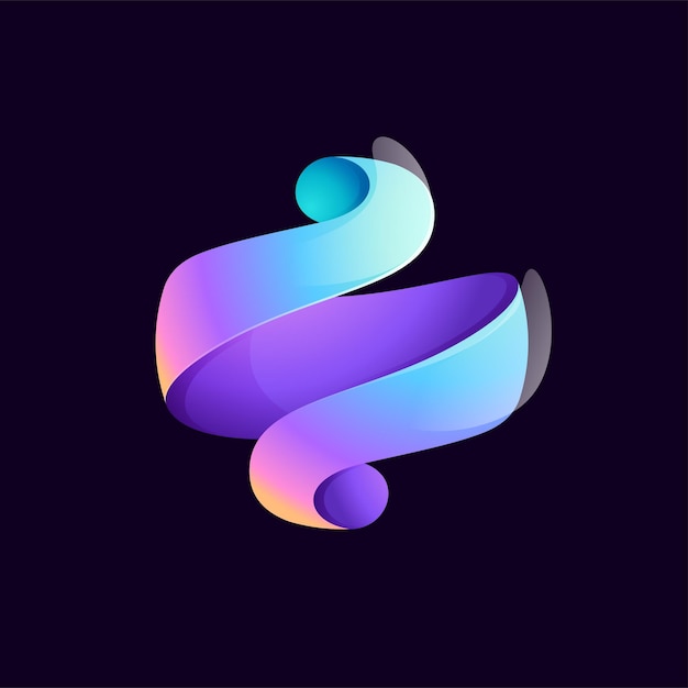 Logotipo de esfera Yin y yang en círculo emblema Escudo de protección de energía Elemento vectorial para la marca del juego