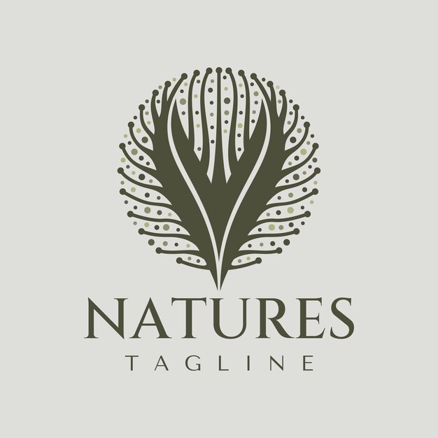 Un logotipo para el eslogan de la naturaleza creado por el eslogan de la naturaleza.