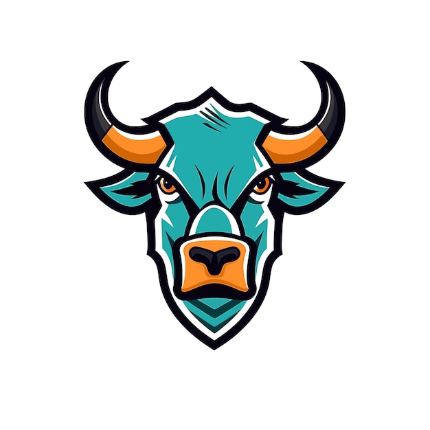 Logotipo de esport de cabeza de toro