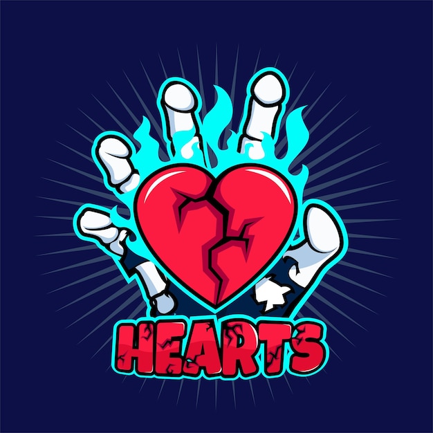 logotipo de esport con concepto de dedo y corazón