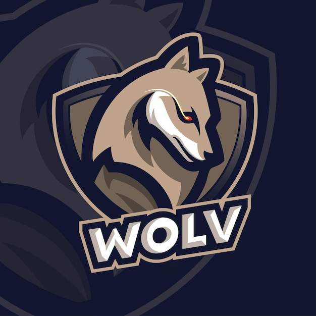 logotipo de esport de lobo