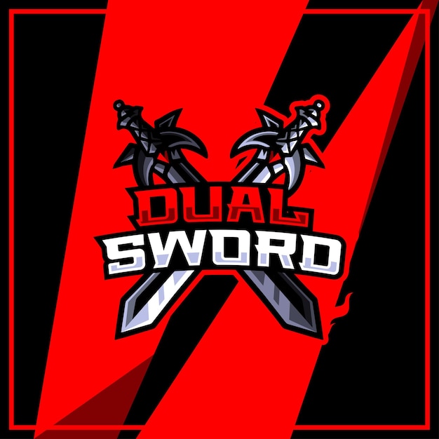 Logotipo de Esport de la mascota de la espada
