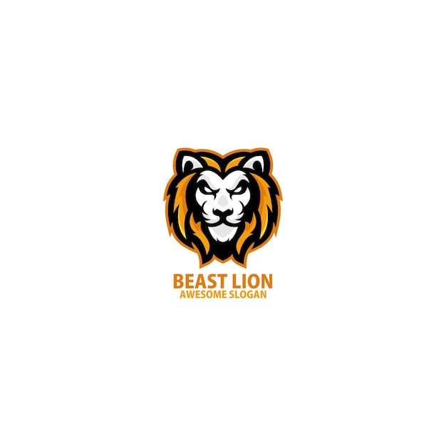 logotipo de esport mascota de león