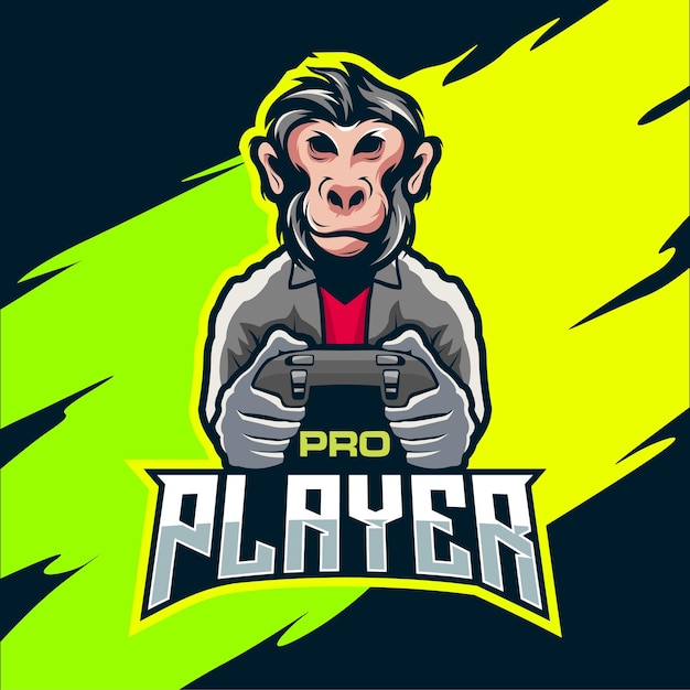 Logotipo de esport de la mascota de monkey beast 2