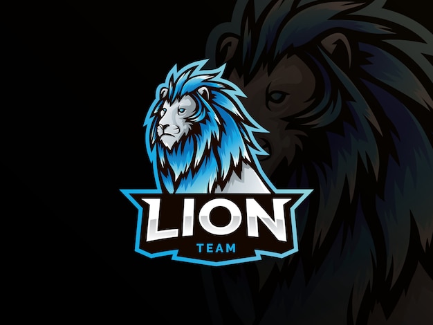 Logotipo de estilo deportivo mascota de león