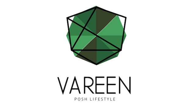 El logotipo de estilo de vida de Vareen Posh