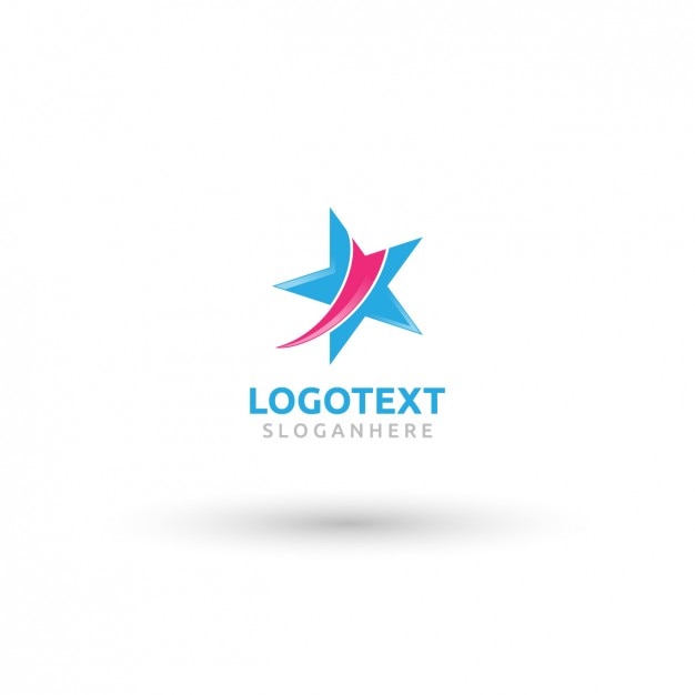 Vector logotipo de la estrella abstracta