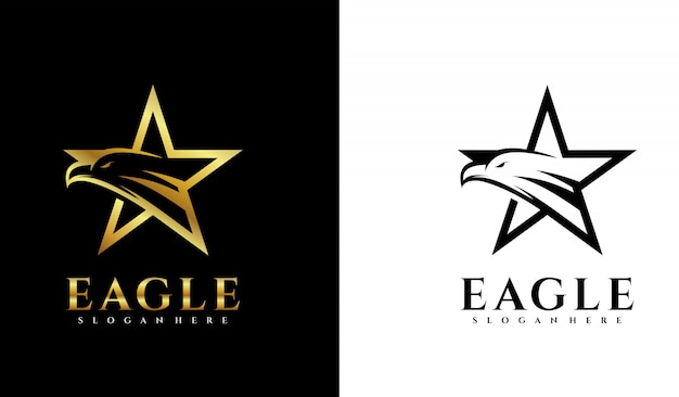 Logotipo estrella con águila