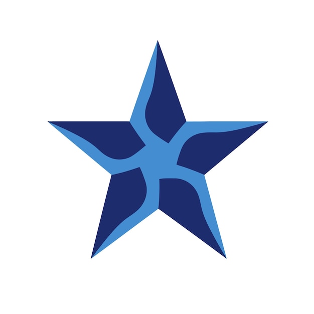 El logotipo de la estrella azul