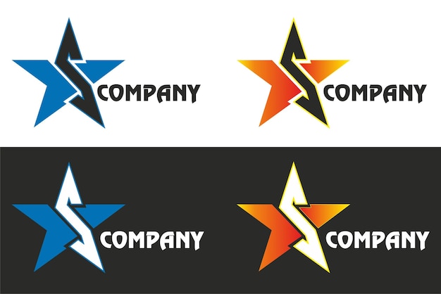 Logotipo de estrella para una empresa llamada s