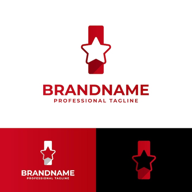 El logotipo de la estrella I es adecuado para negocios relacionados con la estrella con la inicial I