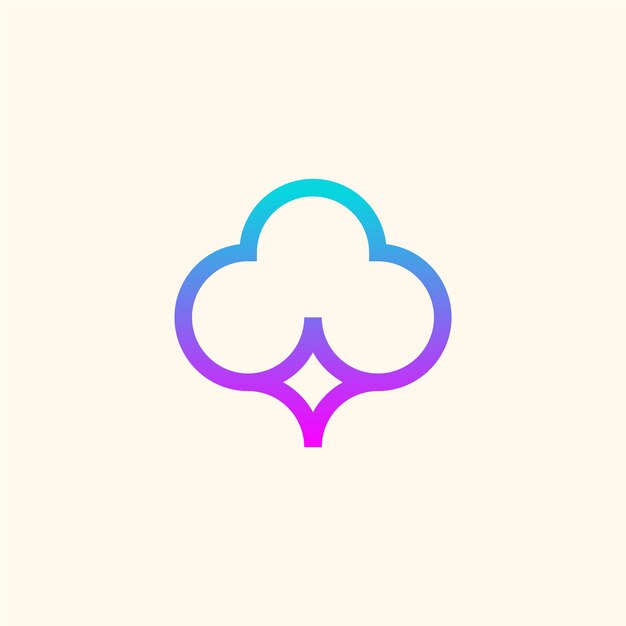 Logotipo de la estrella de la nube
