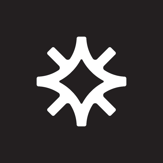 Logotipo de estrella redondeada