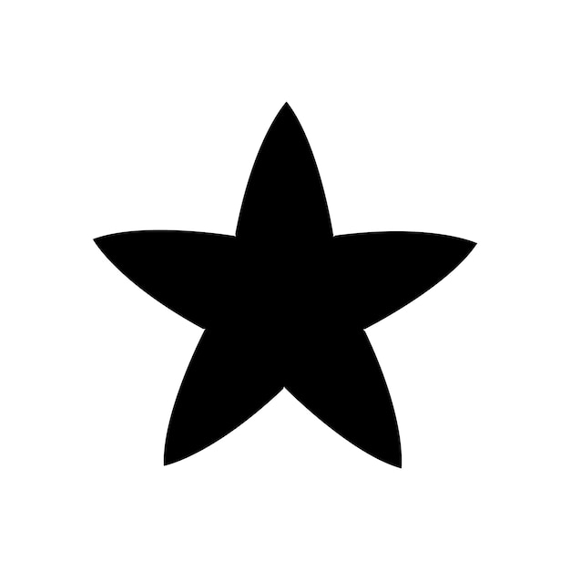 Logotipo de estrella simple y moderno.