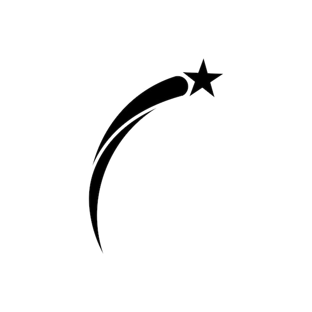 Logotipo de estrella simple y moderno.