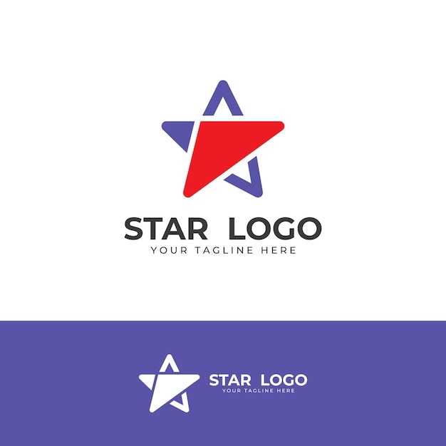 Logotipo de estrellalogotipo de estrella para empresa y empresacon concepto moderno de ilustración vectorial