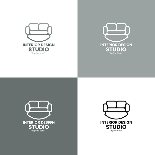 Logotipo del estudio de diseño de interiores