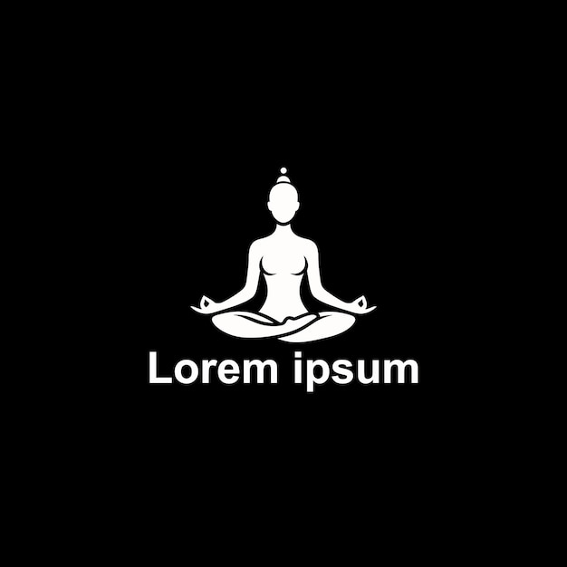 un logotipo para un estudio de yoga