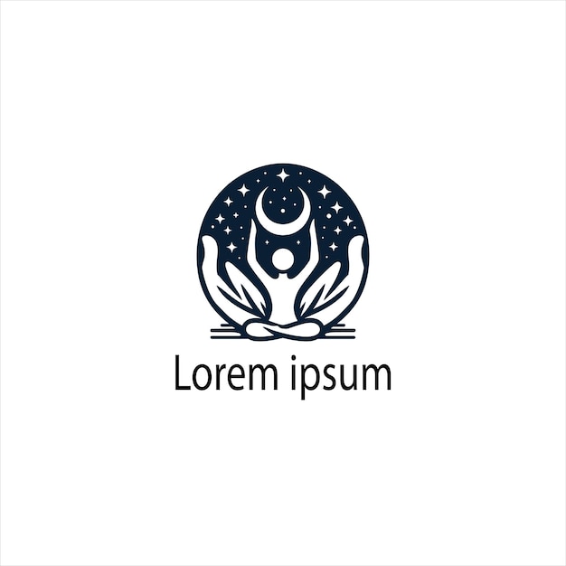 El logotipo del estudio de yoga