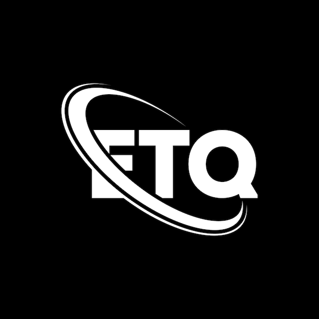 Logotipo ETQ letra ETQ letra diseño de logotipo iniciales ETQ logotipo vinculado con círculo y mayúscula monograma logotipo ETQ tipografía para negocios de tecnología y marca inmobiliaria