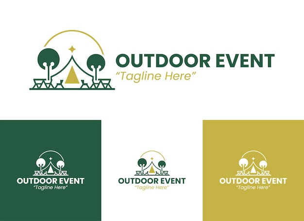 Logotipo de un evento al aire libre