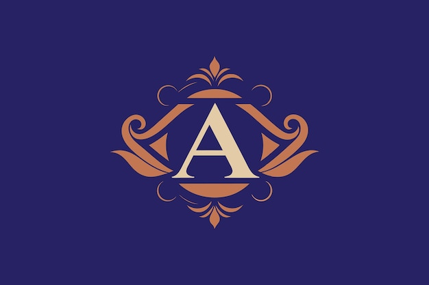 logotipo para eventos y decoración tipo de logotipo tipografía con letra A ilustración vectorial