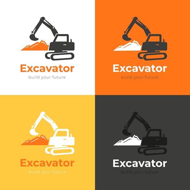 Vector logotipo de la excavadora