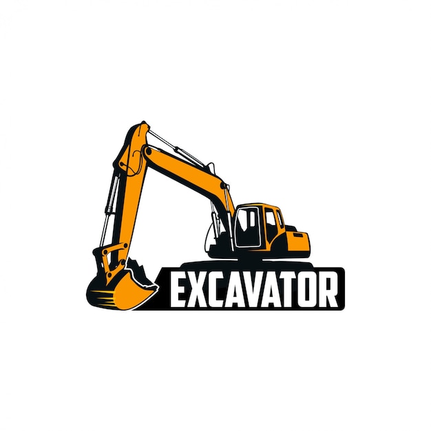 logotipo de excavadora