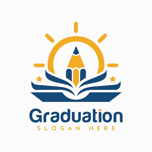 El logotipo del éxito de la graduación