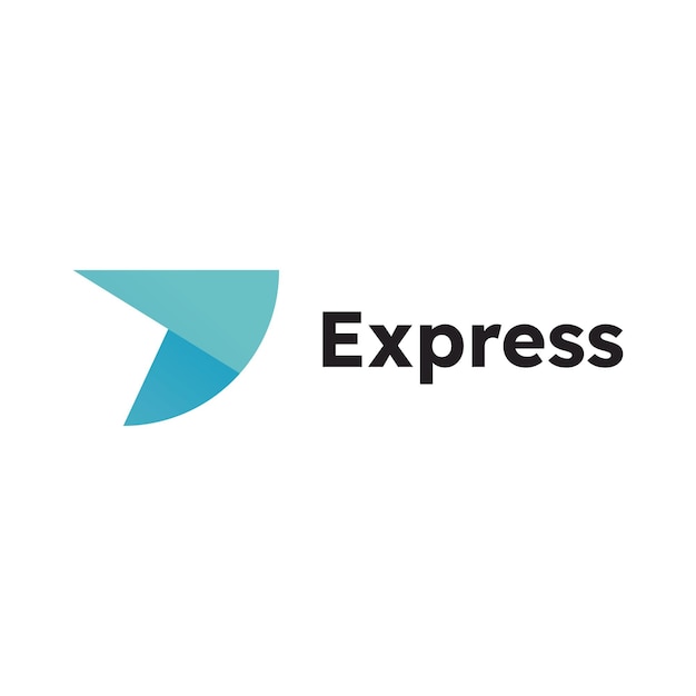 Logotipo de Express Diseño de íconos vectoriales Ilustración de plantilla