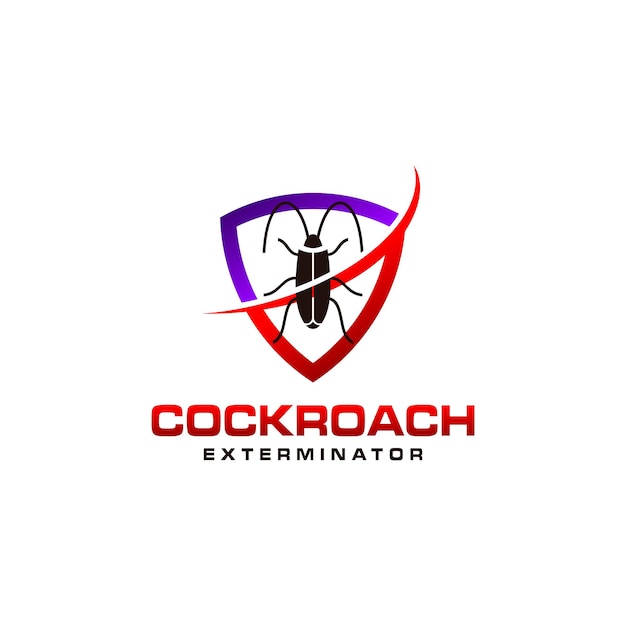 El logotipo del exterminador de cucarachas