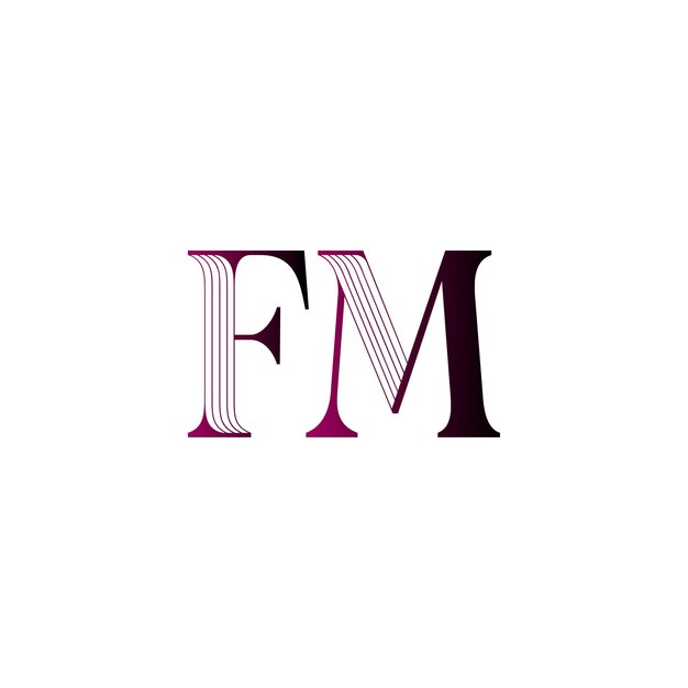 El logotipo de f m