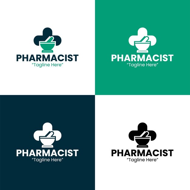 El logotipo del farmacéutico