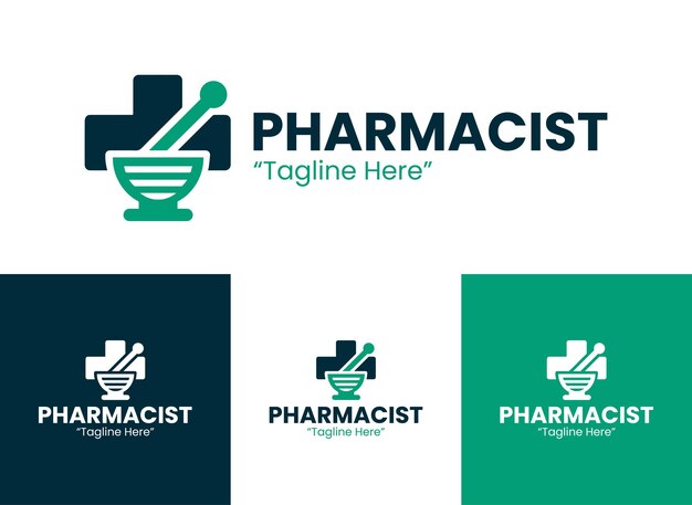 El logotipo del farmacéutico