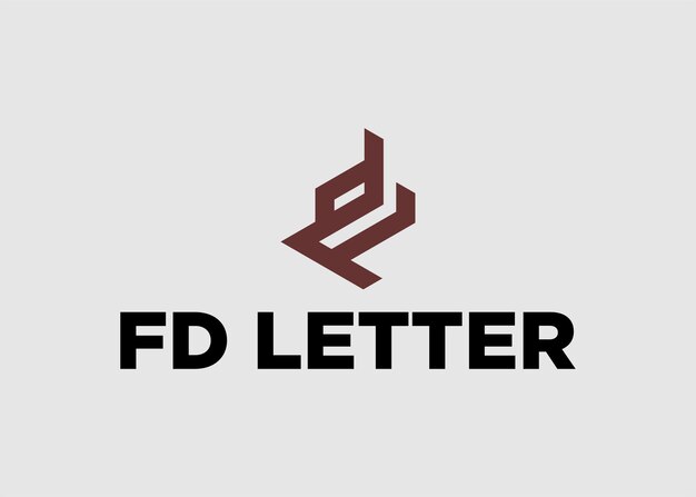 LOGOTIPO FD LETRA NOMBRE DE LA EMPRESA
