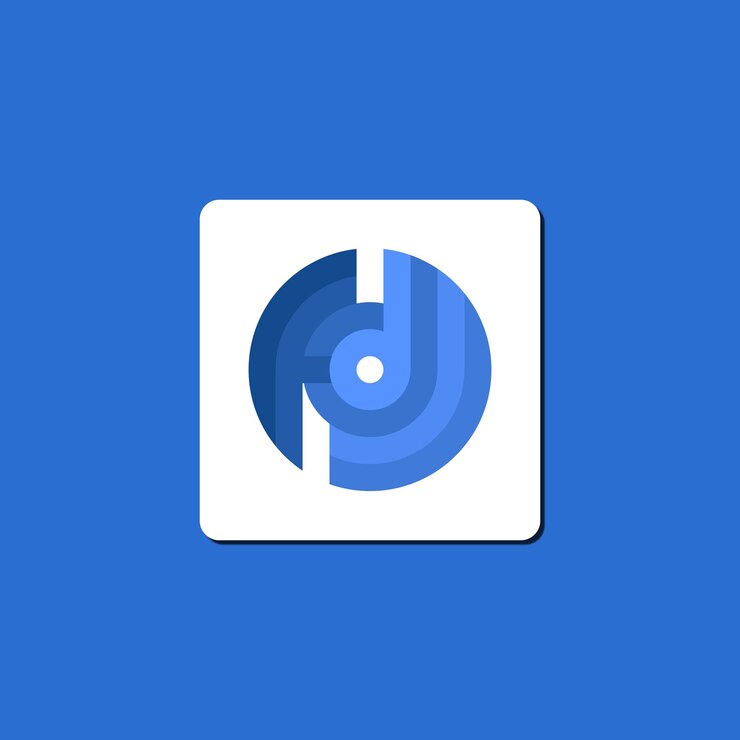 Vector logotipo de fdl en forma de círculo