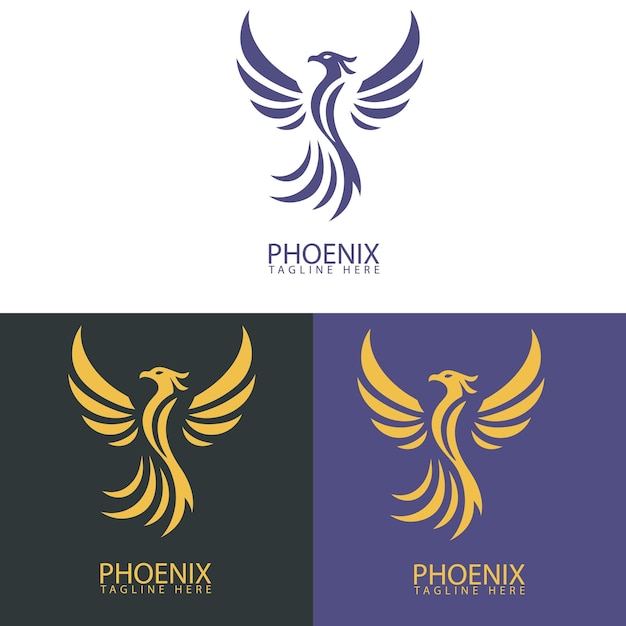 Un logotipo para un fénix con un logotipo para una fénix
