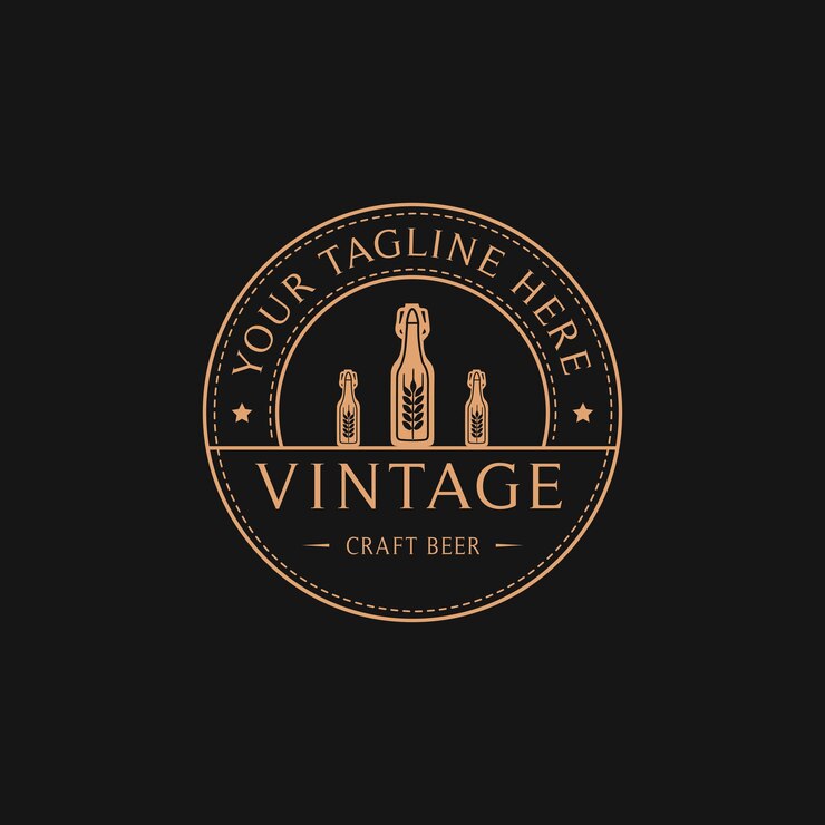 Logotipo de festival de cerveza vintage