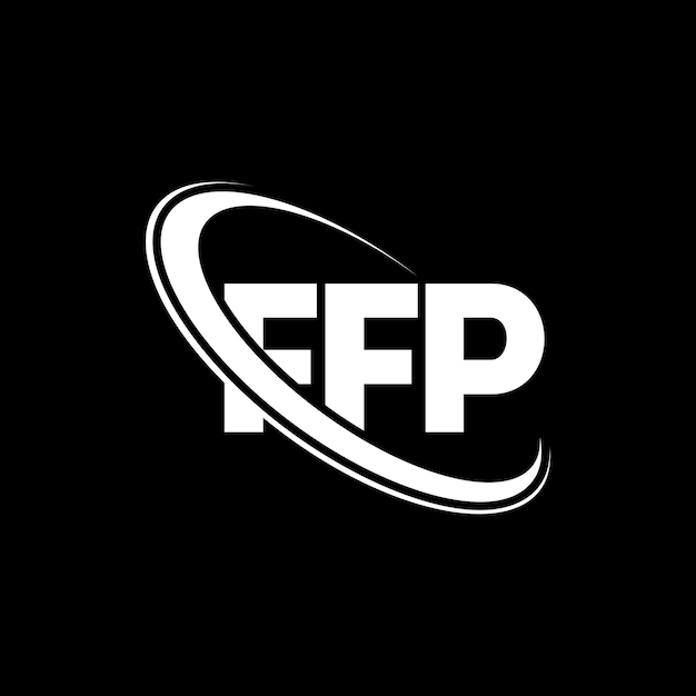 Logotipo FFP FFP letra FFP letra diseño de logotipo Iniciales Logotipo FFF vinculado con círculo y mayúscula logotipo FFP tipografía para negocios tecnológicos y marca inmobiliaria