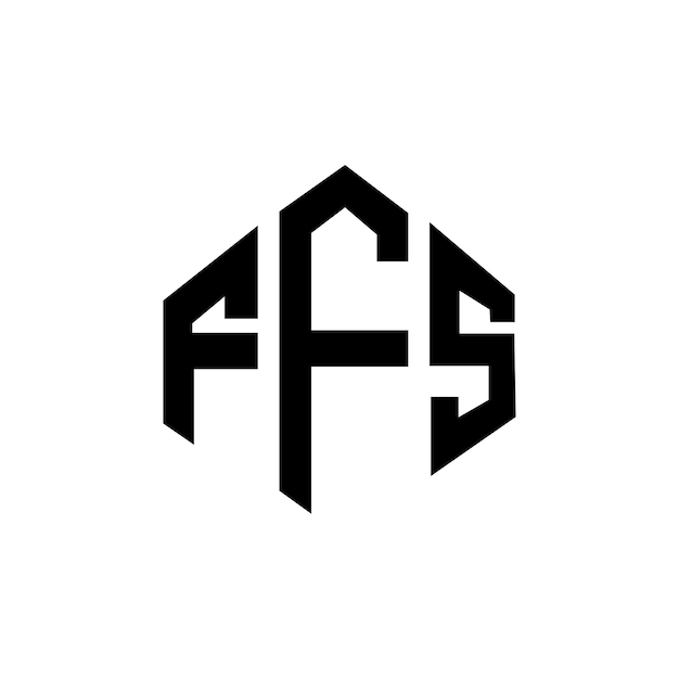 El logotipo de FFT FFT letra FFT polígono FFT hexágono FFT cubo