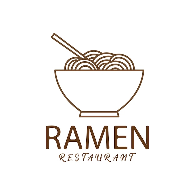 El logotipo de los fideos Vector añade un toque profesional a la industria alimentaria con su diseño único