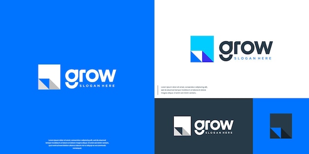 logotipo financiero con el concepto de documentos informes supervisión ilustración de diseño gráfico
