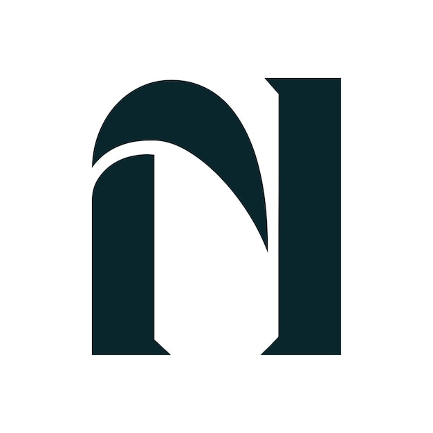 El logotipo financiero de la letra n