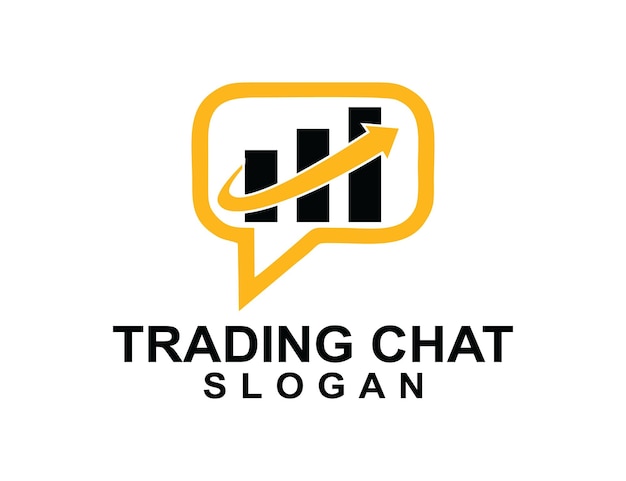 El logotipo de las finanzas del chat comercial