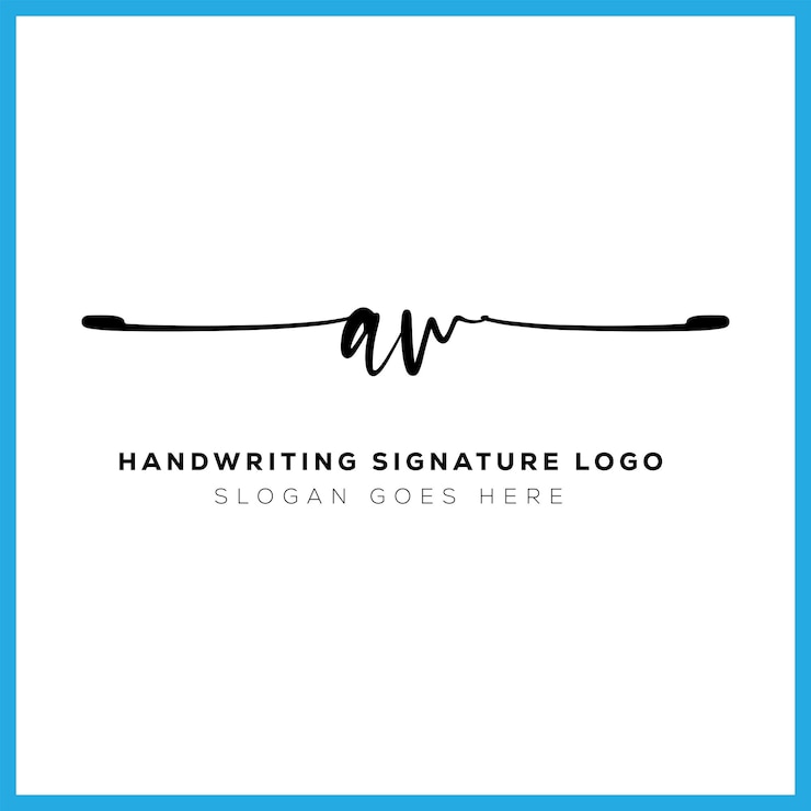 Vector el logotipo de la firma de la letra a.w. la carta de la firma a.w., la propiedad inmobiliaria, la belleza, la fotografía, la carta, el logotipo.