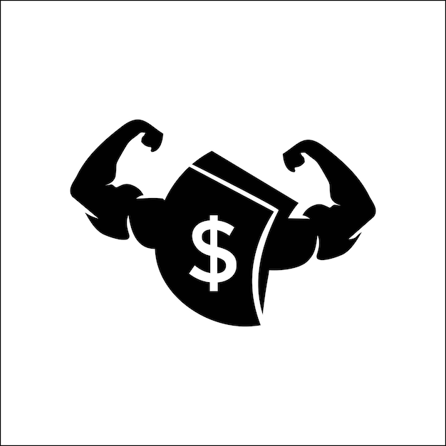 Logotipo de fitness dólar