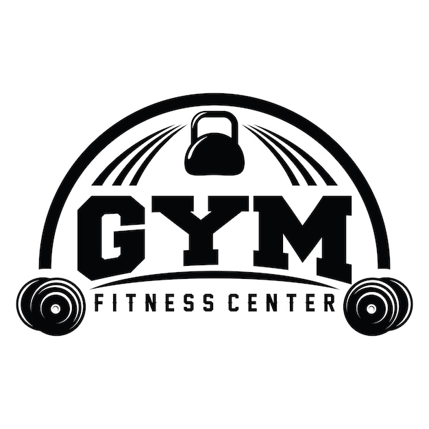 Logotipo de fitness y gimnasio