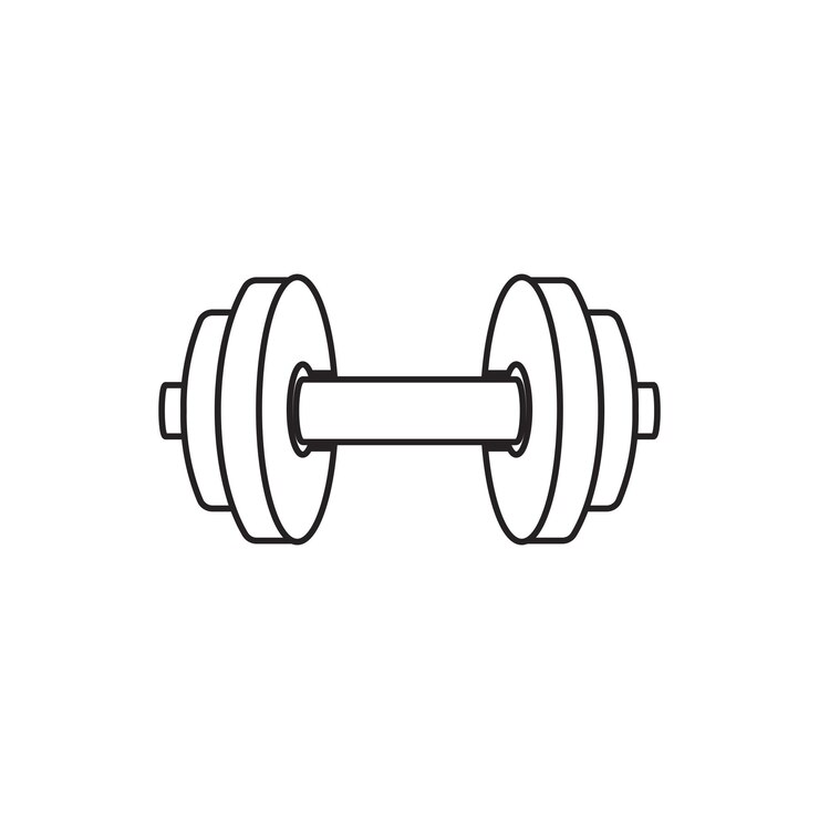 Vector logotipo de fitness y levantamiento de pesas