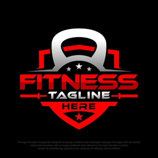 Logotipo de fitness logotipo de gimnasio logotipo vectorial plantilla