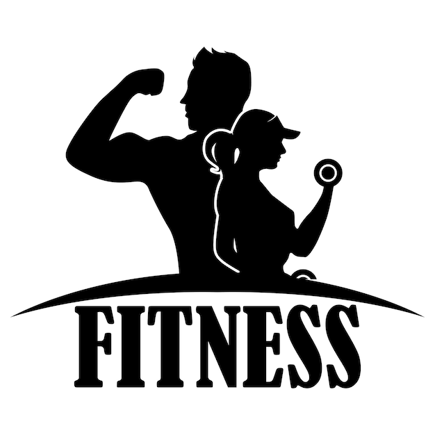 Logotipo de fitness vectorial